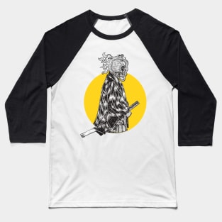 Skull Samurai Baseball T-Shirt